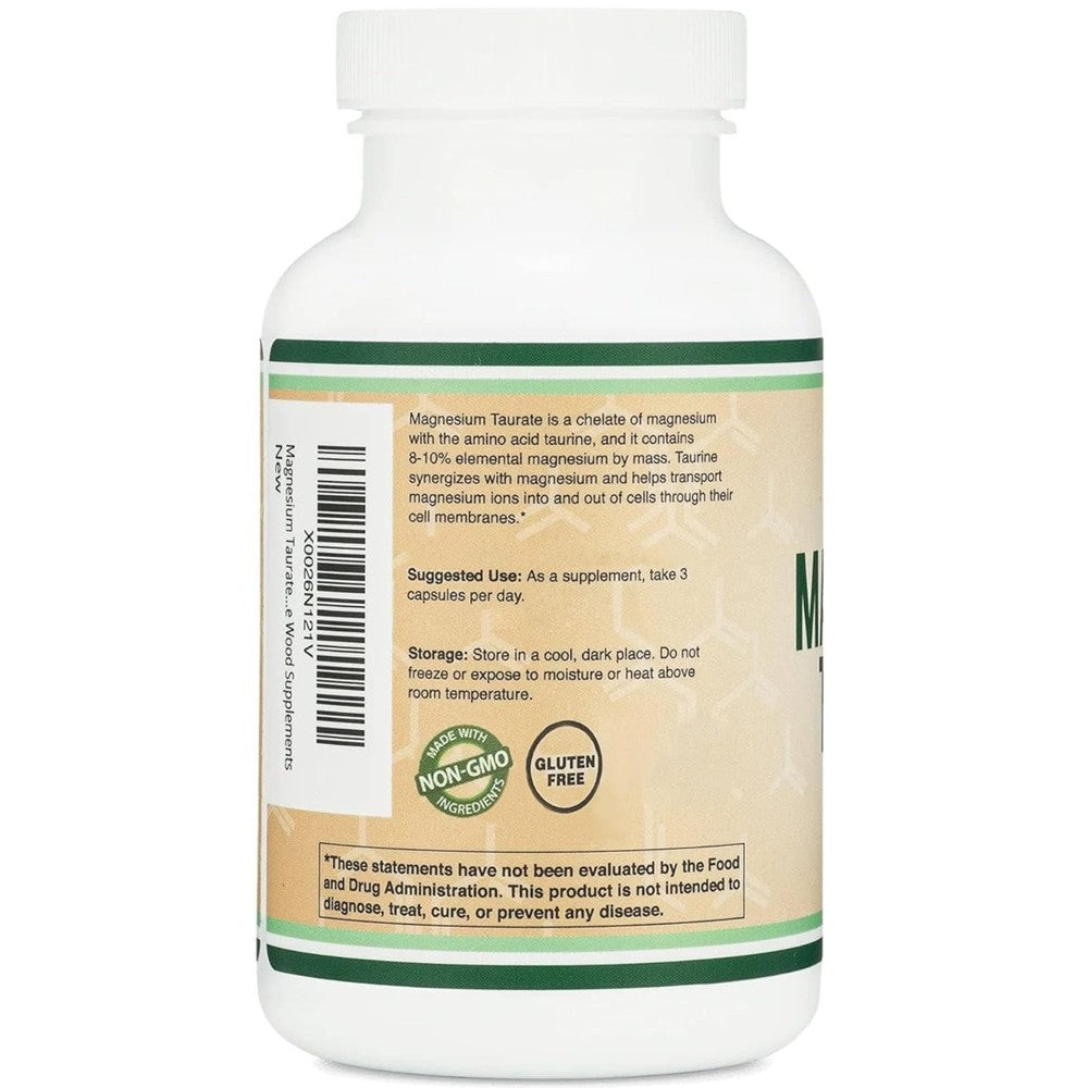 Double Wood Magnesium Taurate 1500mg – Heart &amp; Brain Health Support thumbnail 3
