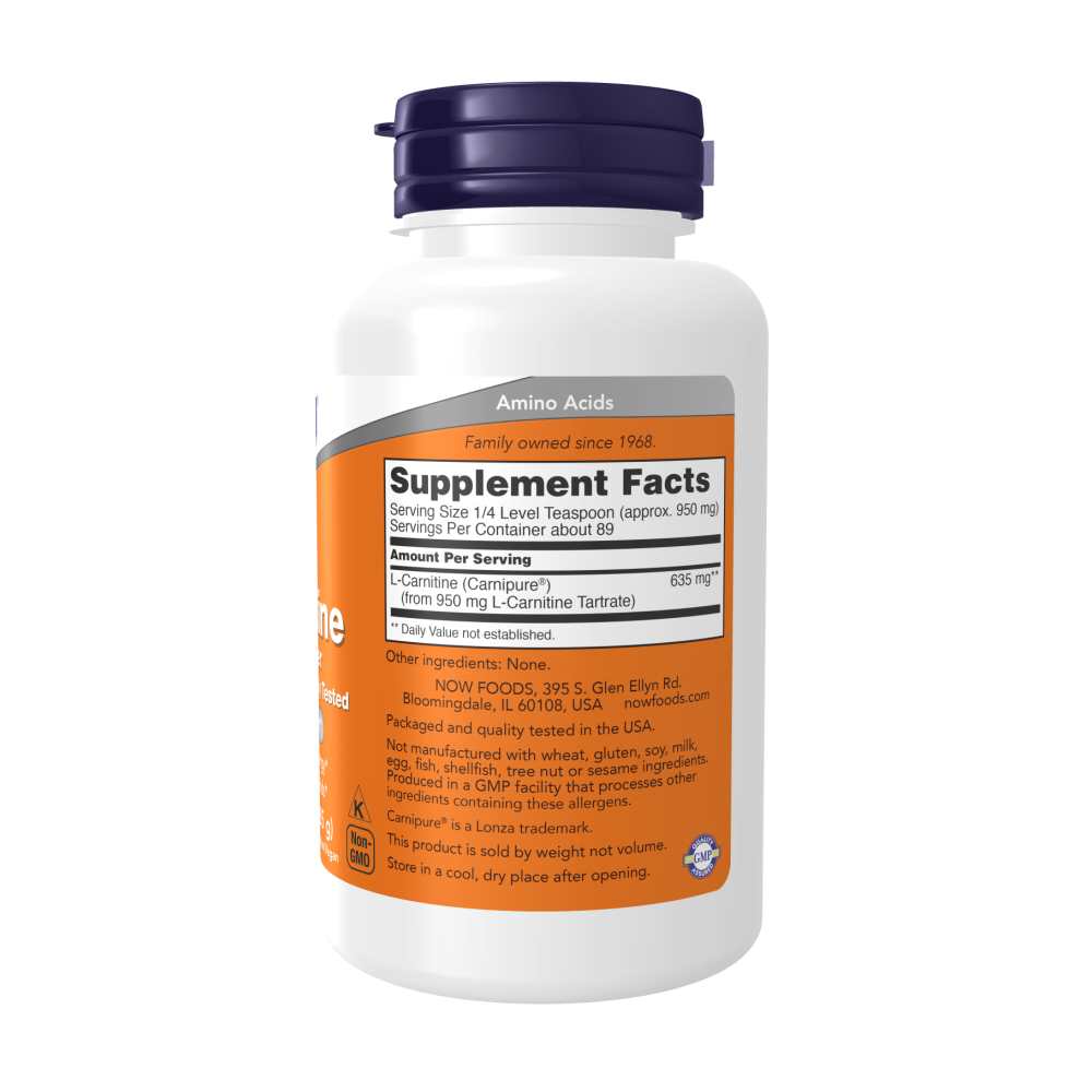 Now Foods L-Carnitine Pure Powder – Clinically Tested Fitness &amp; Energy Support – 3 Oz (85 G) thumbnail 2