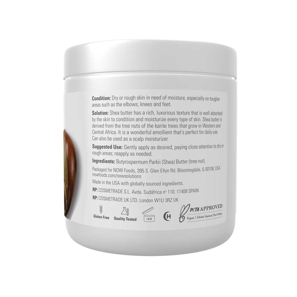 Now Foods Shea Butter – 100% Pure &amp; Emollient-Rich – Seals in Moisture for Skin &amp; Hair – 198 G1 (net Wt. 7 Oz.) thumbnail 2