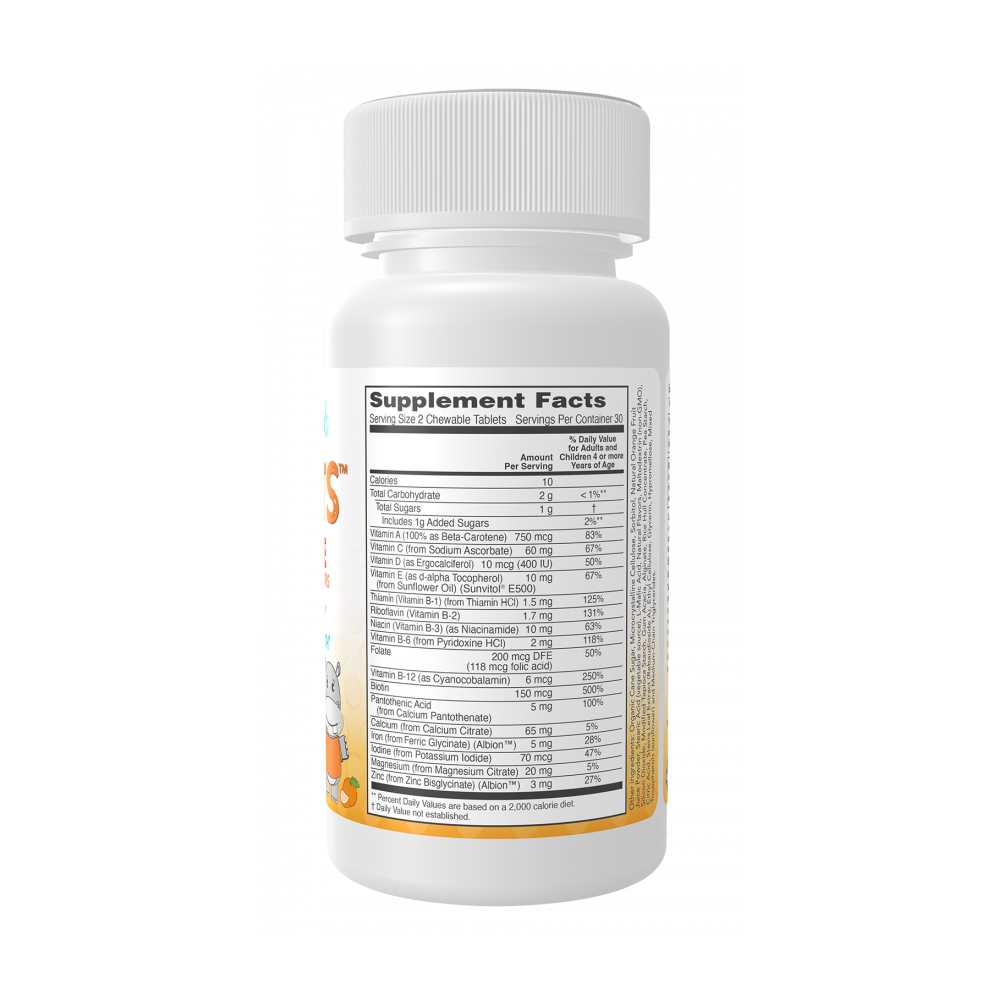 Now Foods Kid Vits – Juicy Orange Multivitamin for Immune &amp; Bone Health – 60 Chewable Tablets thumbnail 2