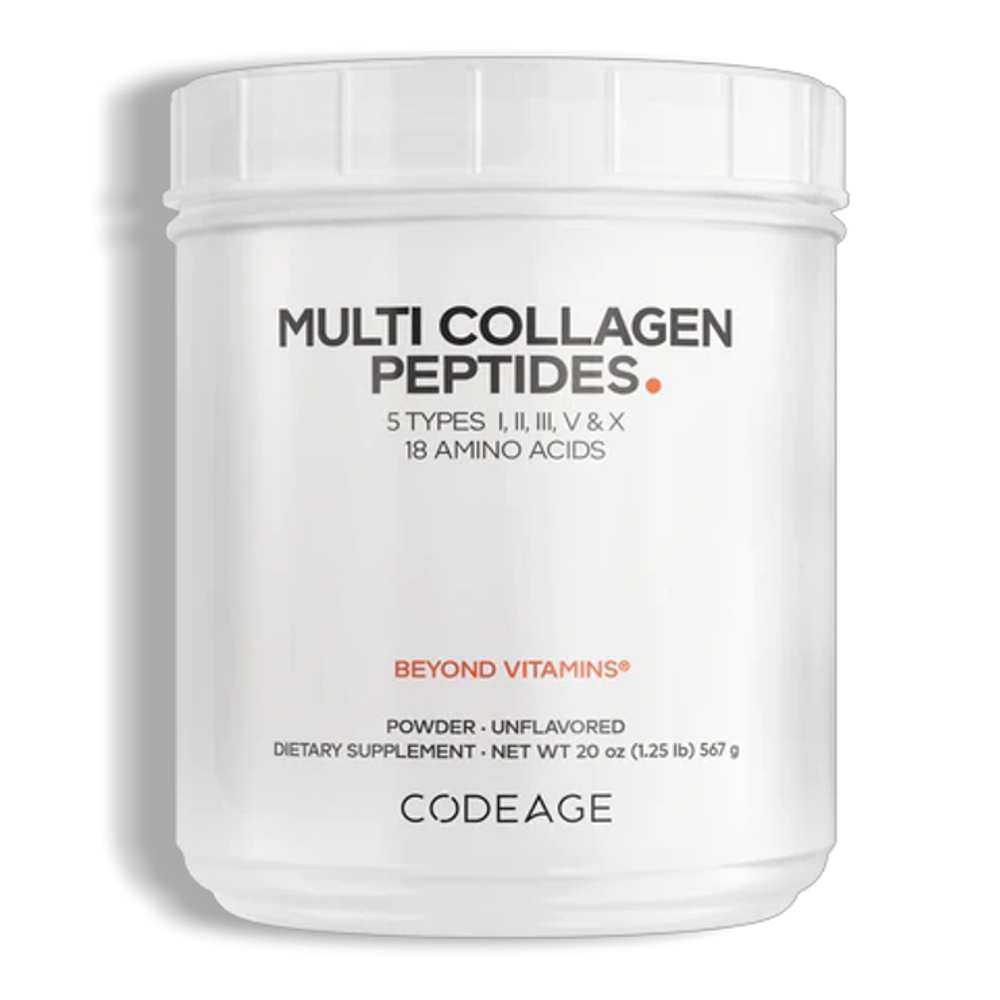 Codeage Multi Collagen Peptides Powder - 5 Types I, II, III, V &amp; X - Unflavored - 567g