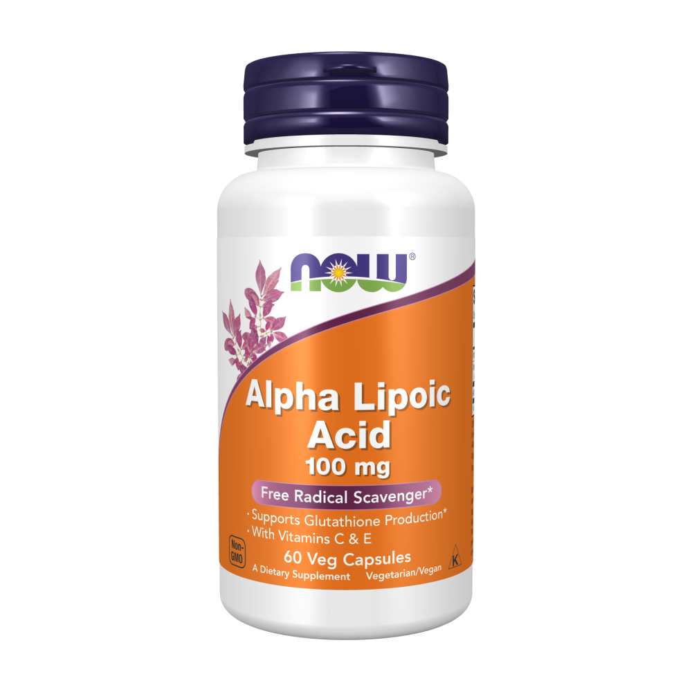 Now Foods Alpha Lipoic Acid 100mg – Antioxidant Support – 60 Veg Capsules