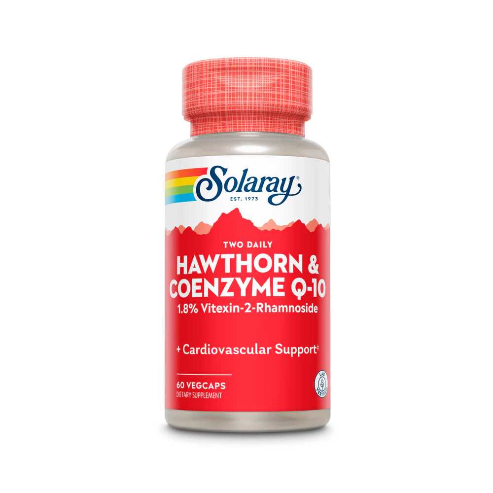 Solaray Hawthorn Berry Ext &amp; Co Q-10 60 Caps