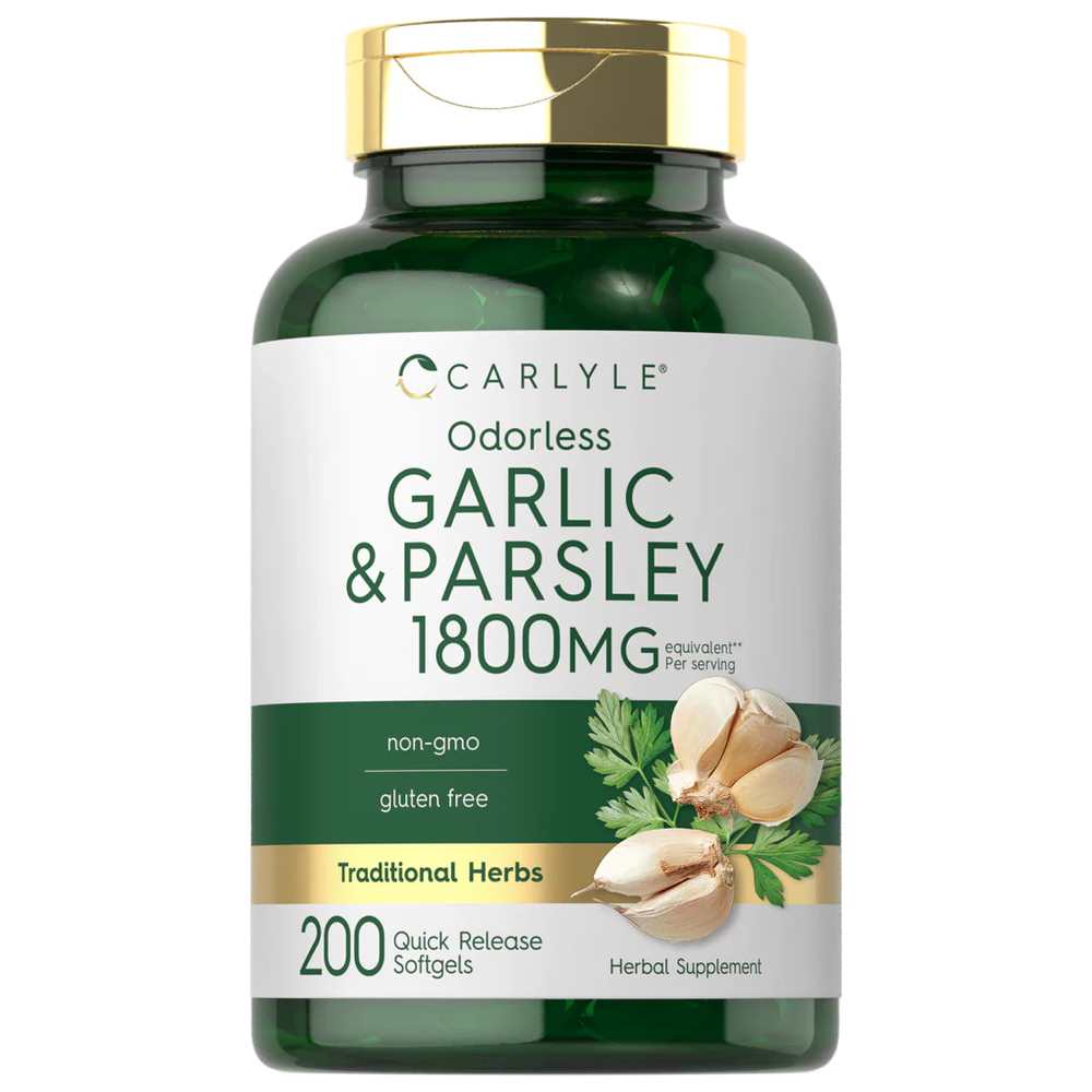 Carlyle Nutritionals Odorless Garlic &amp; Parsley | 200 Softgels