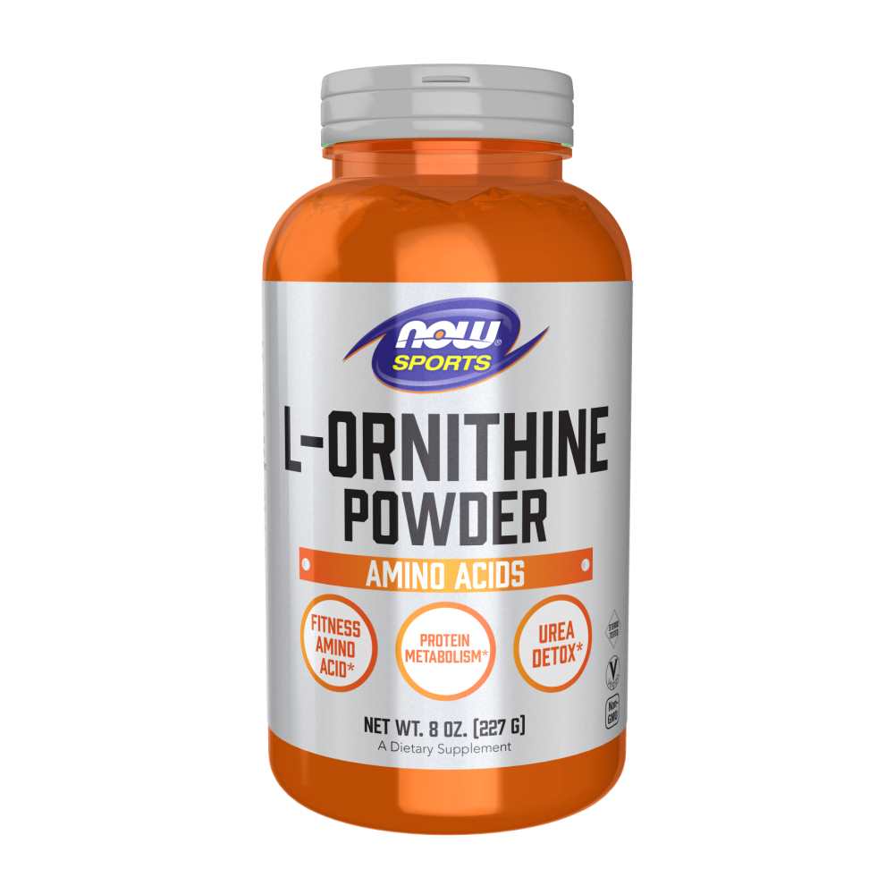Now Sports L-Ornithine Powder – Nitric Oxide &amp; Recovery Support – 227g