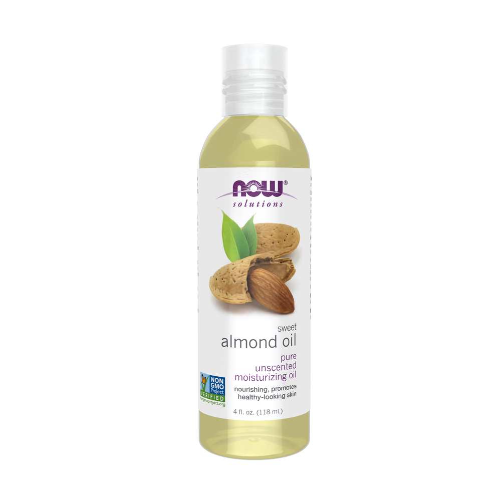Now Foods Sweet Almond Oil – 100% Pure &amp; Nourishing – Moisturizing Oil for Skin &amp; Hair – 118 M L
