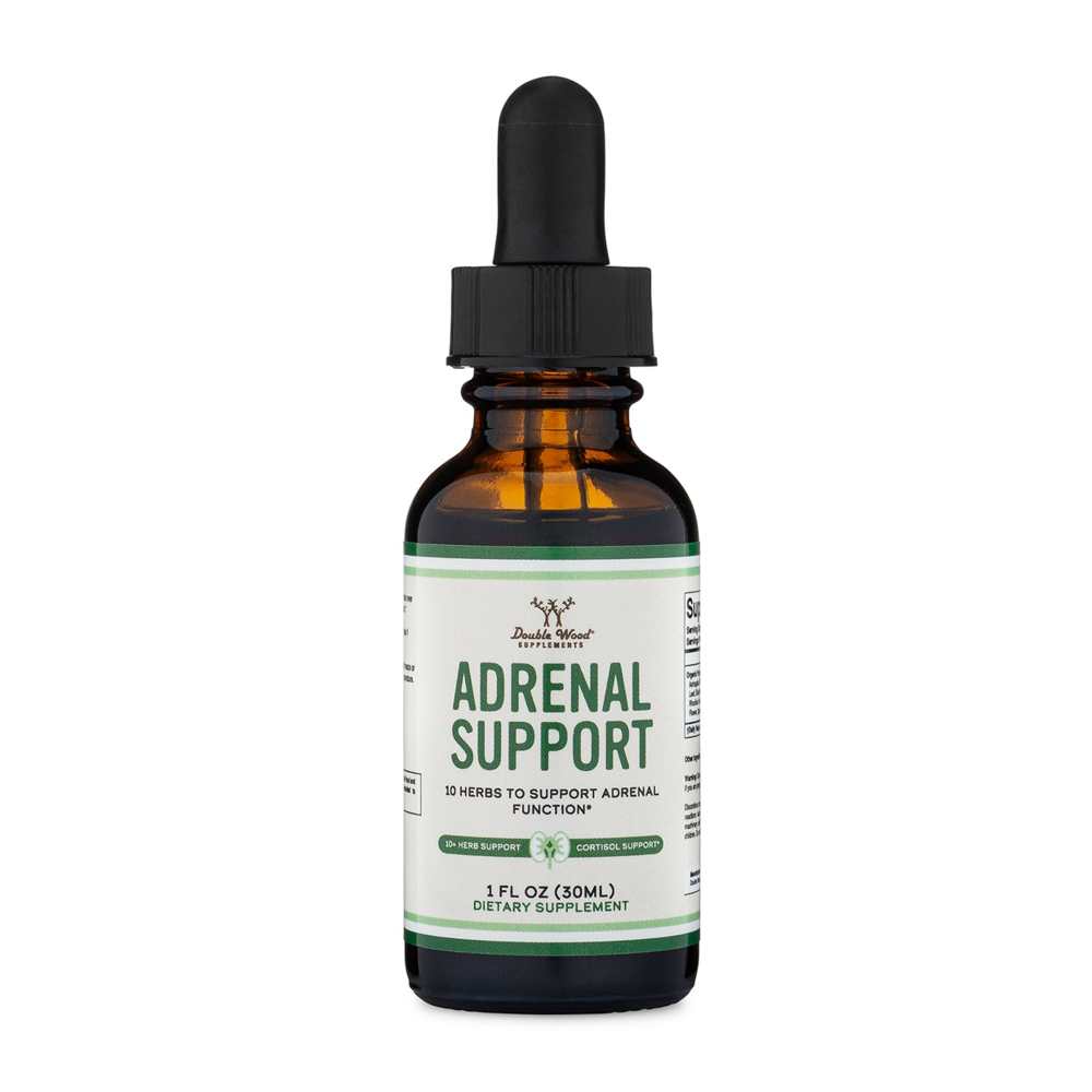 Double Wood Liquid Adrenal Support – Stress &amp; Cortisol Balance Formula | 1 Fl Oz (30 M L)
