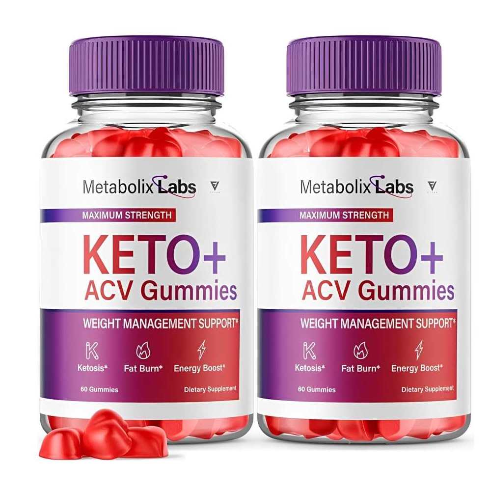 Metabolix Labs Keto+ Acv Gummies Maximum Strength | Weight Management Support | Fat Burn &amp; Energy Boost | Ketosis Formula | 60 Gummies