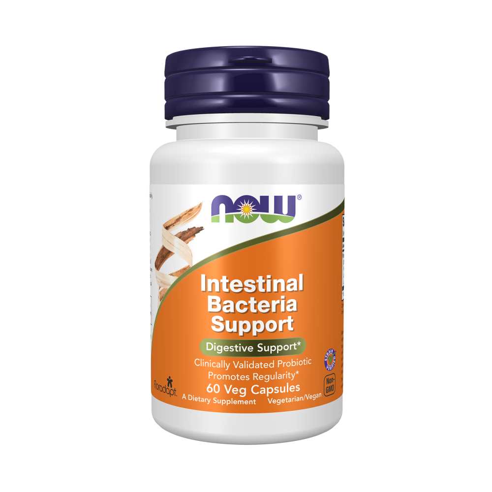 Now Foods Intestinal Bacteria Support – Clinically Validated Probiotic for Digestive Health &amp; Regularity – 60 Veg Capsules
