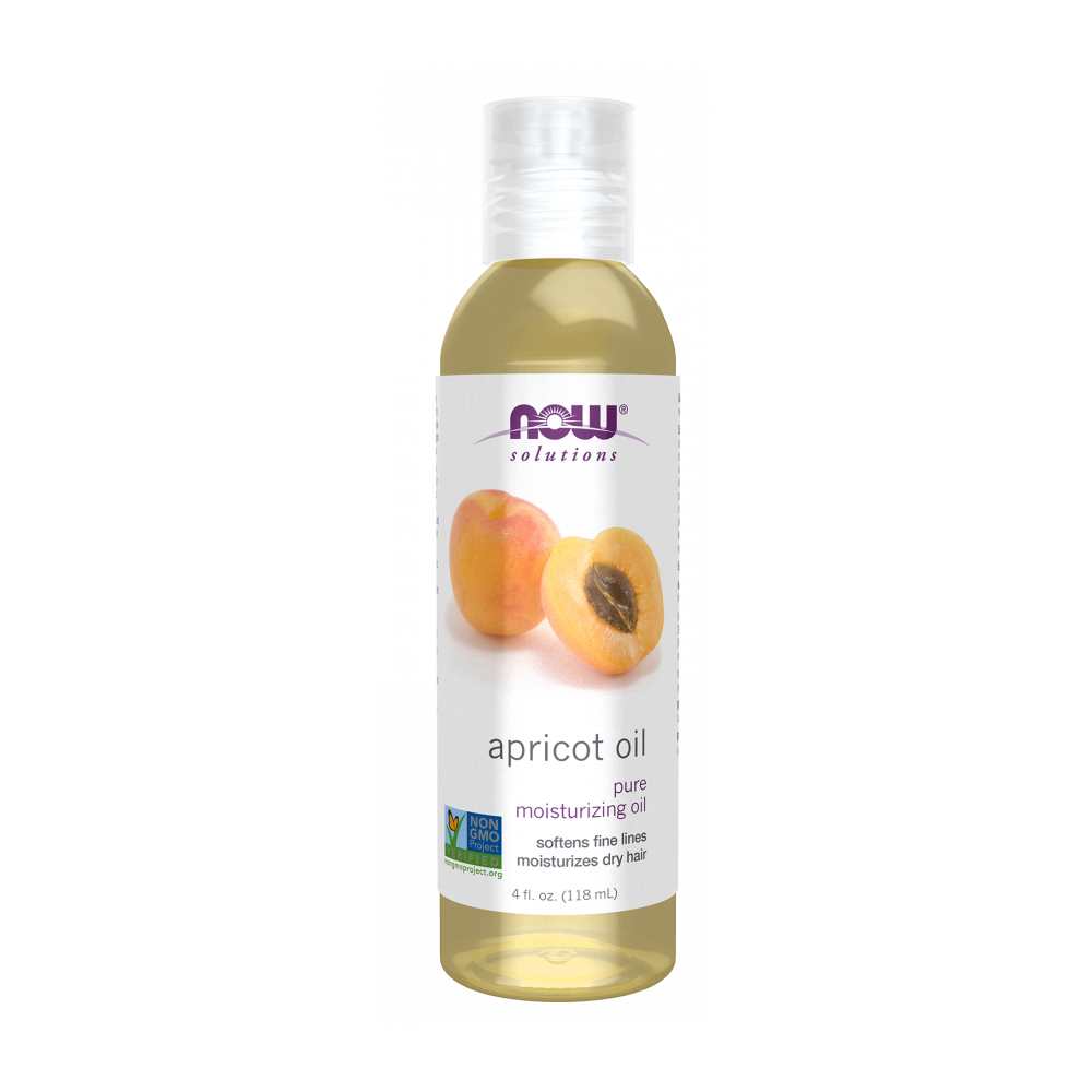 Now Foods Apricot Oil – 100% Pure Moisturizing Oil for Hair, Skin &amp; Scalp – Cold-Pressed &amp; Hexane-Free – 118 M L
