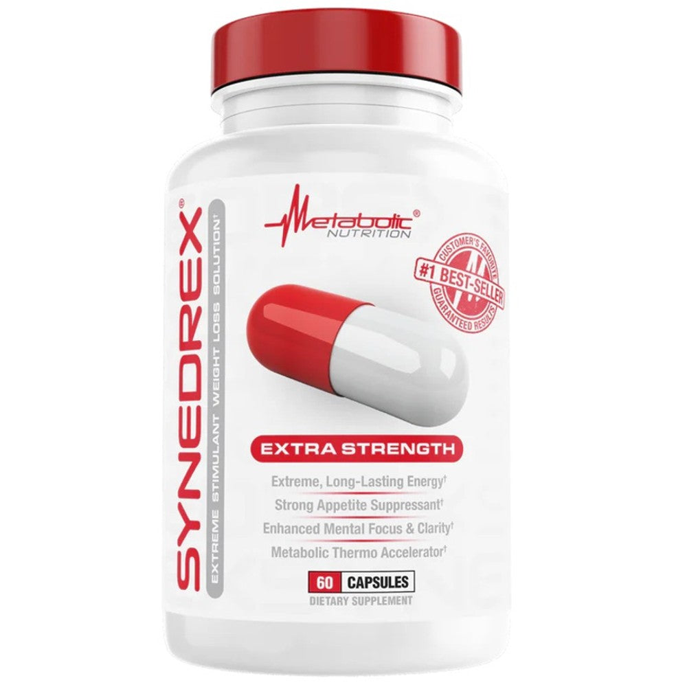 Metabolic Nutrition SYNEDREX – Extreme Energy &amp; Fat Shredder, 60 Capsules