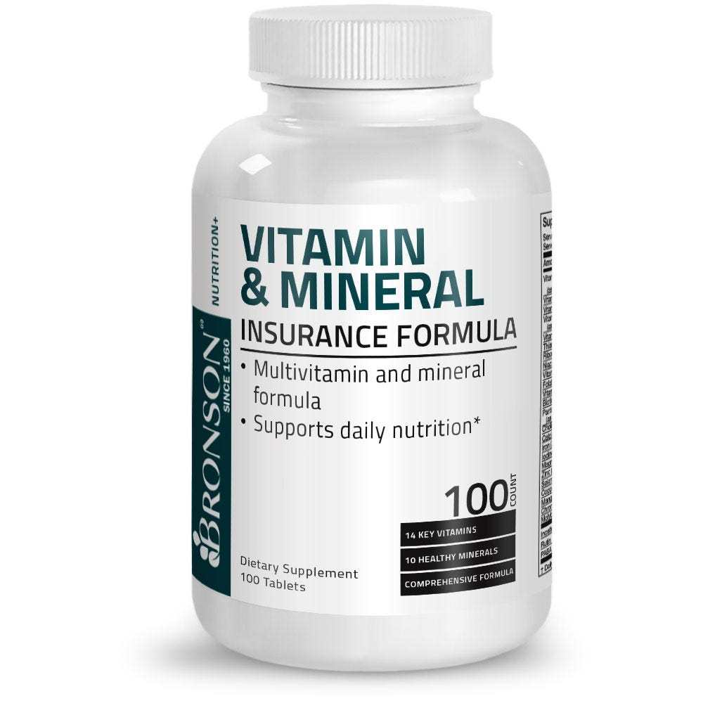 Bronson Vitamins Vitamin &amp; Mineral Insurance Formula - 100 Tablets