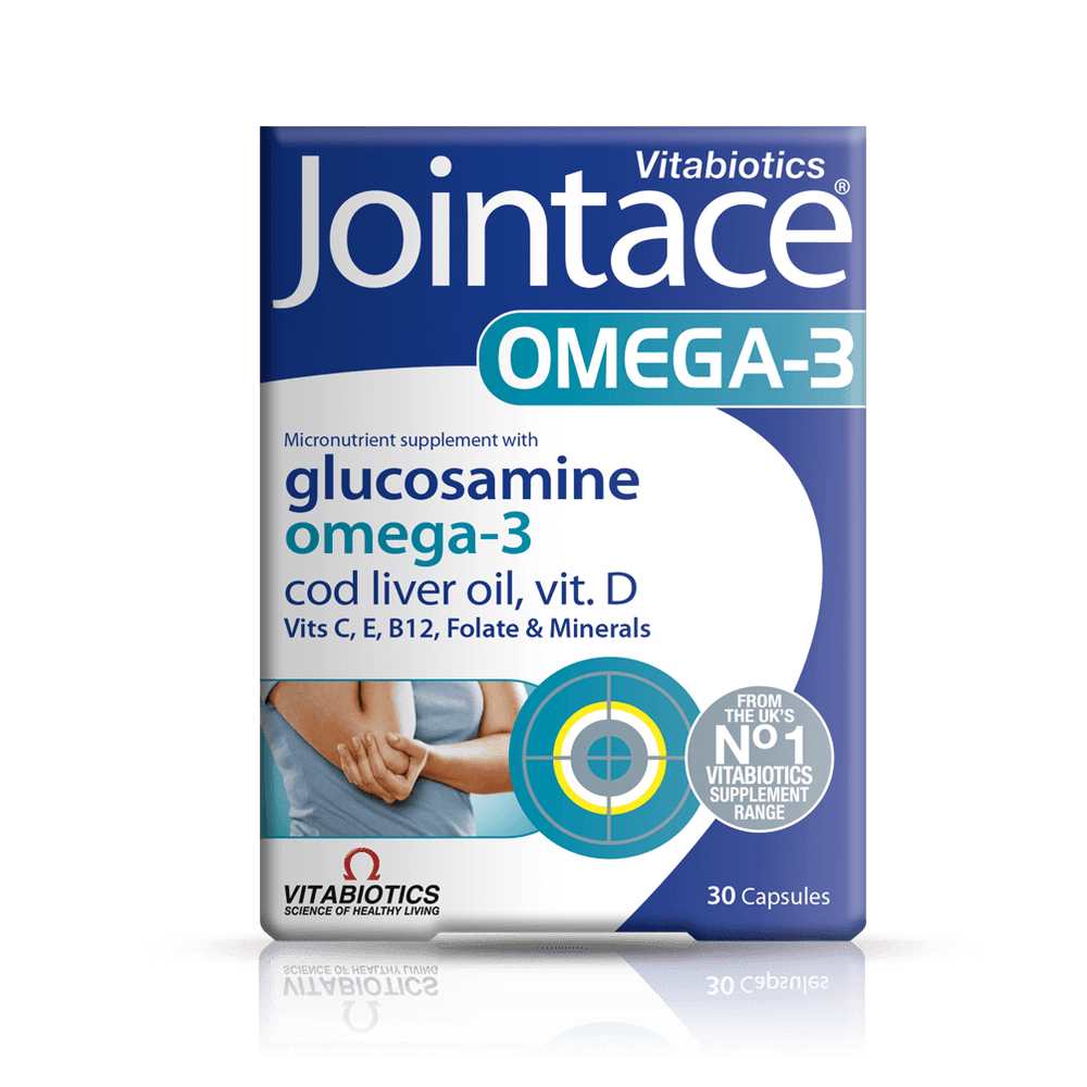 Vitabiotics Jointace Omega-3 Supplement – 30 Capsules for Joint &amp; Bone Health