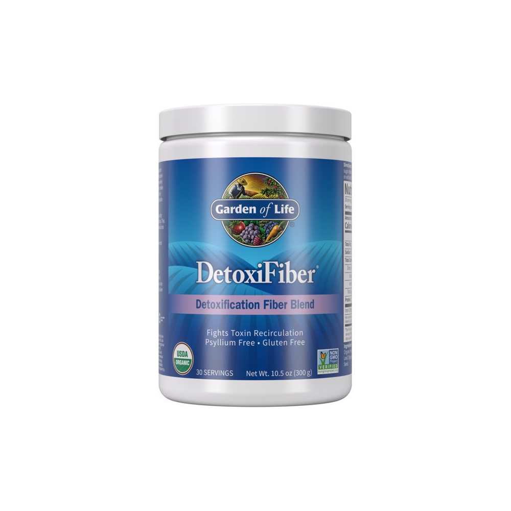 Garden of Life Detoxi Fiber Organic Detoxification Fiber Blend Unflavored (300g) Powder