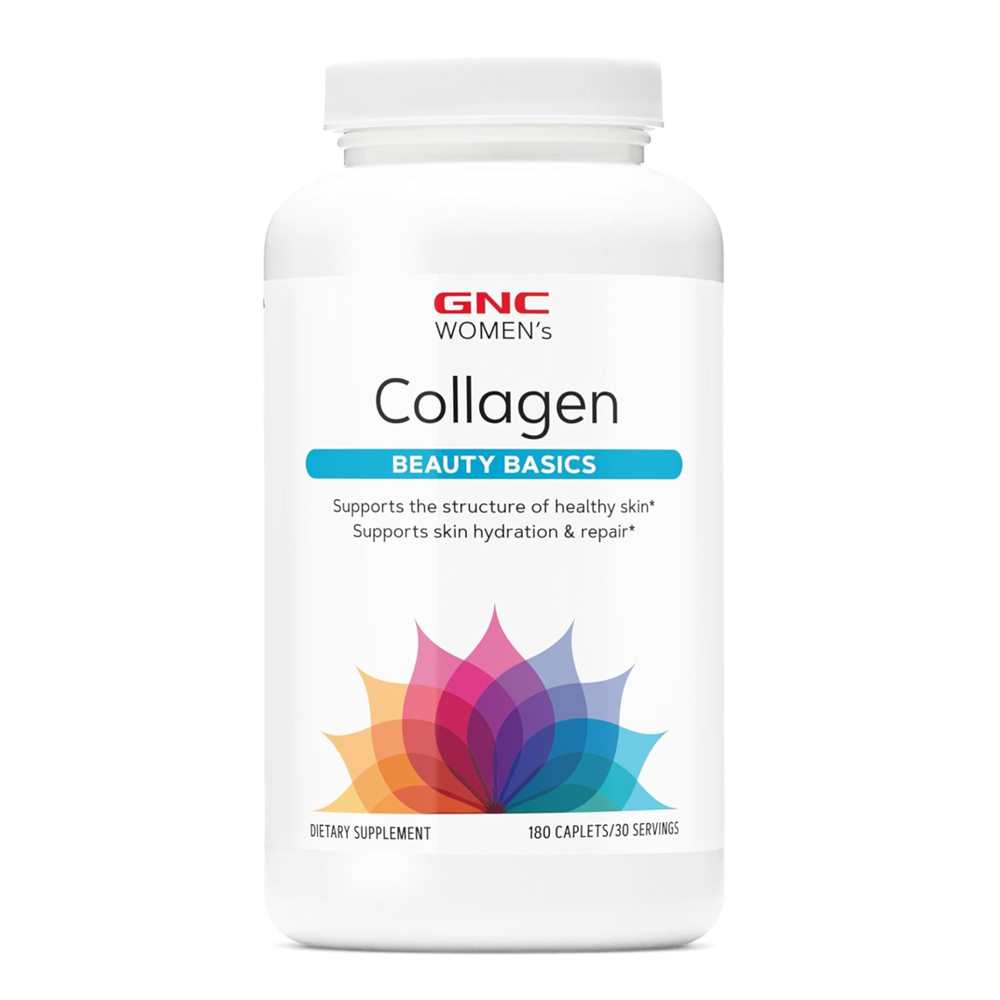 Gnc Women’s Collagen Supplement – 180 Caplets | Beauty Basics for Skin Repair &amp; Hydration