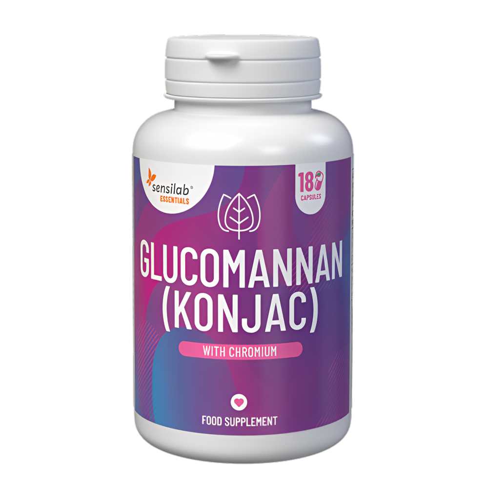Sensilab Konjac Glucomannan 180 Capsules – Weight Management &amp; Digestive Support Supplement