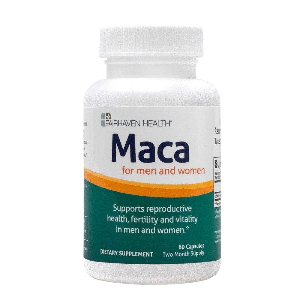 Fairhaven Health Maca – Reproductive Health, Fertility &amp; Vitality Support for Men and Women Dietary Supplement | 60 Capsules | Two-Month Supply
