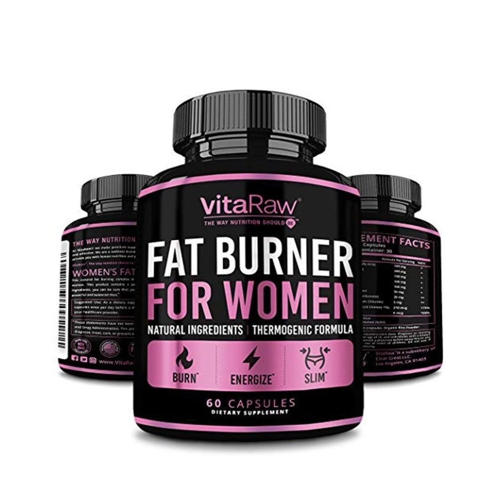 VitaRaw The Mar Nutrition Slim Fat Burner for Women – Premium Thermogenic Formula for Energy &amp; Weight Loss 60 Capsules | Dietary Supplement