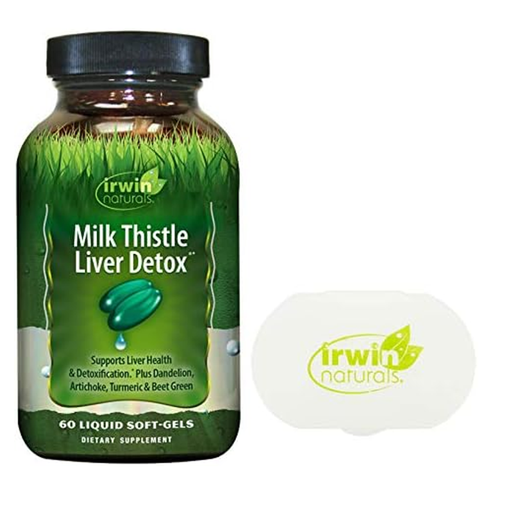 Milk Thistle Liver Detox by Irwin Naturals – 60 Softgels | Supports Liver Health &amp; Detox | With Dandelion, Artichoke &amp; Turmeric