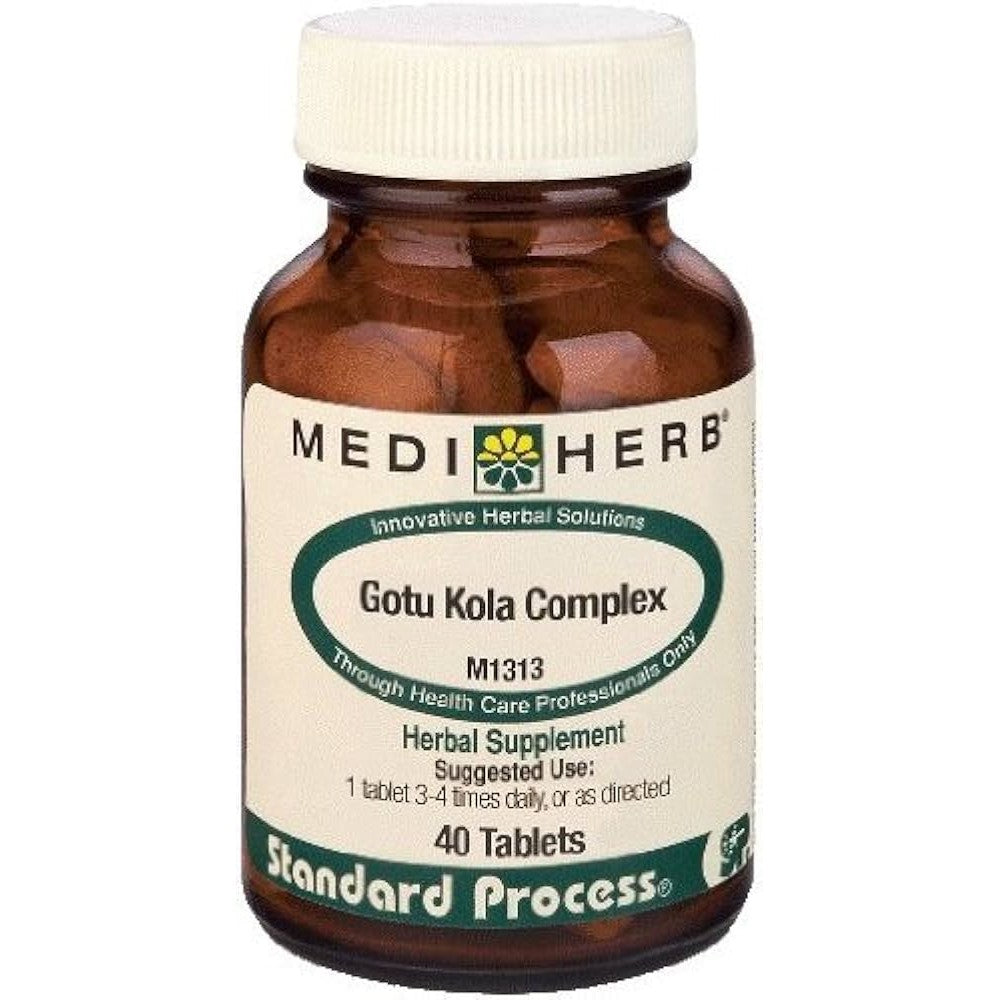 MediHerb Gotu Kola Complex – Herbal Supplement for Cognitive &amp; Circulatory Support | 40 Tablets