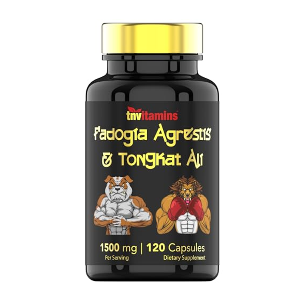 Fadogia Agrestis &amp; Tongkat Ali Supplement 1500mg - 120 Capsules