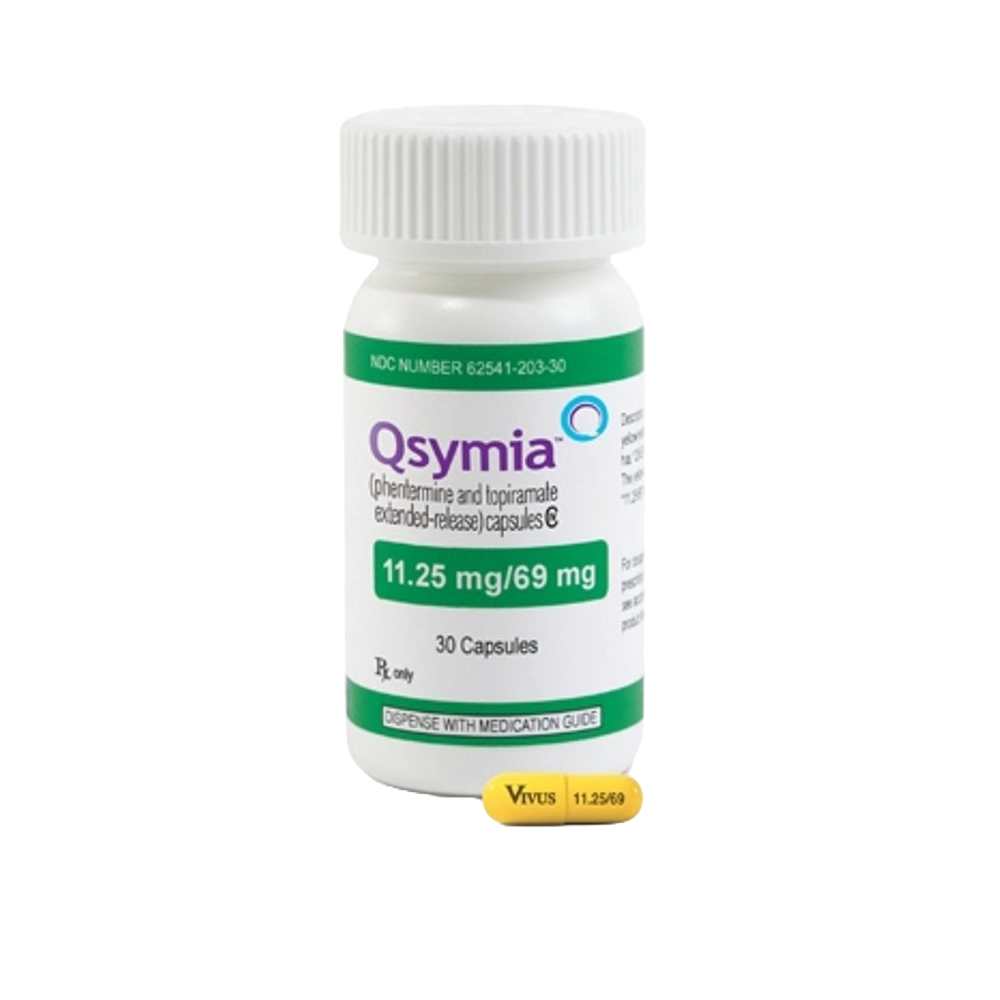 Qsymia 11.25 mg/69 mg Weight Loss Capsules – Phentermine &amp; Topiramate Formula