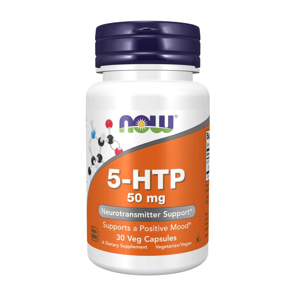 Now Foods 5-Htp 50 Mg – Mood &amp; Neurotransmitter Support Supplement – 30 Veg Capsules