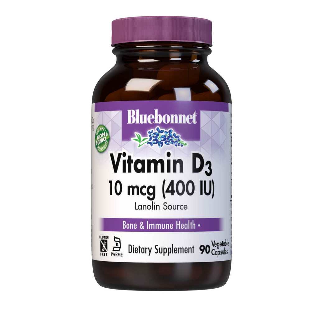Bluebonnet Nutrition Vitamin D3 400 Iu 90 Caps