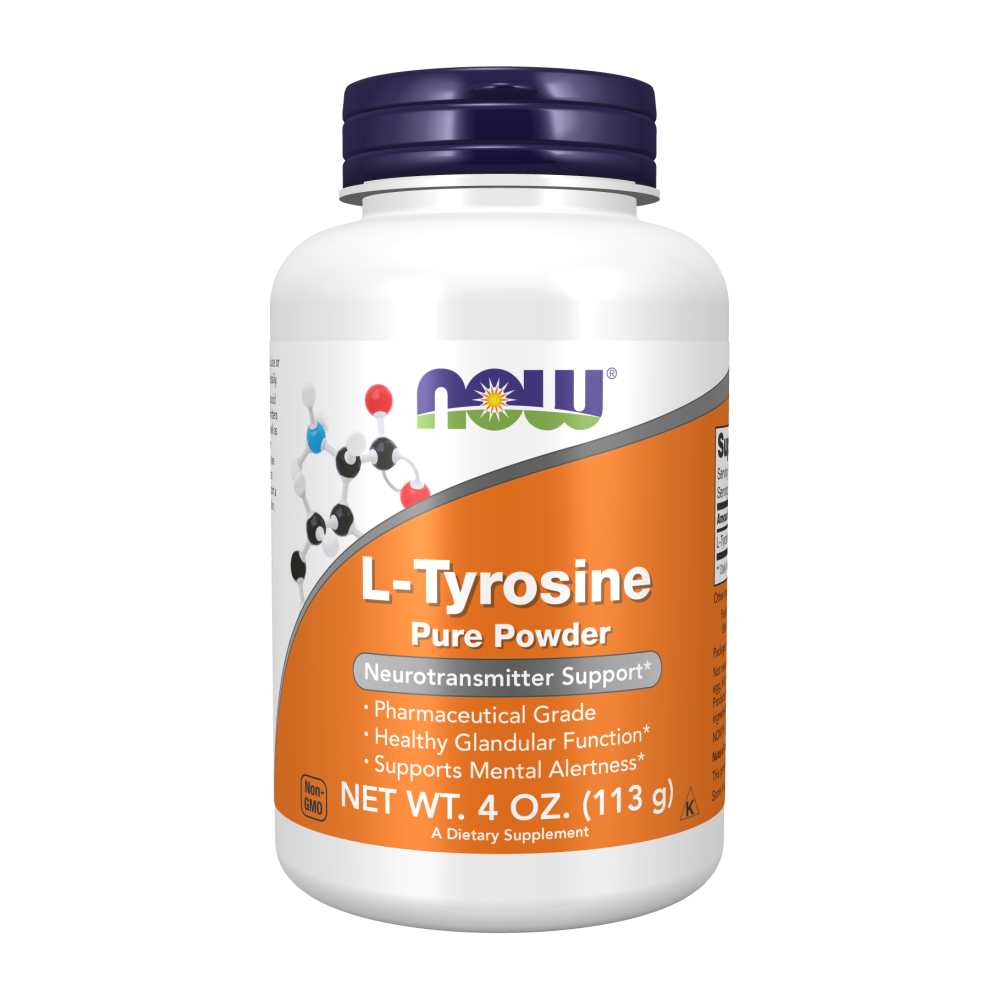 Now Foods L-Tyrosine Pure Powder – 113g – Mental Alertness &amp; Neurotransmitter Support
