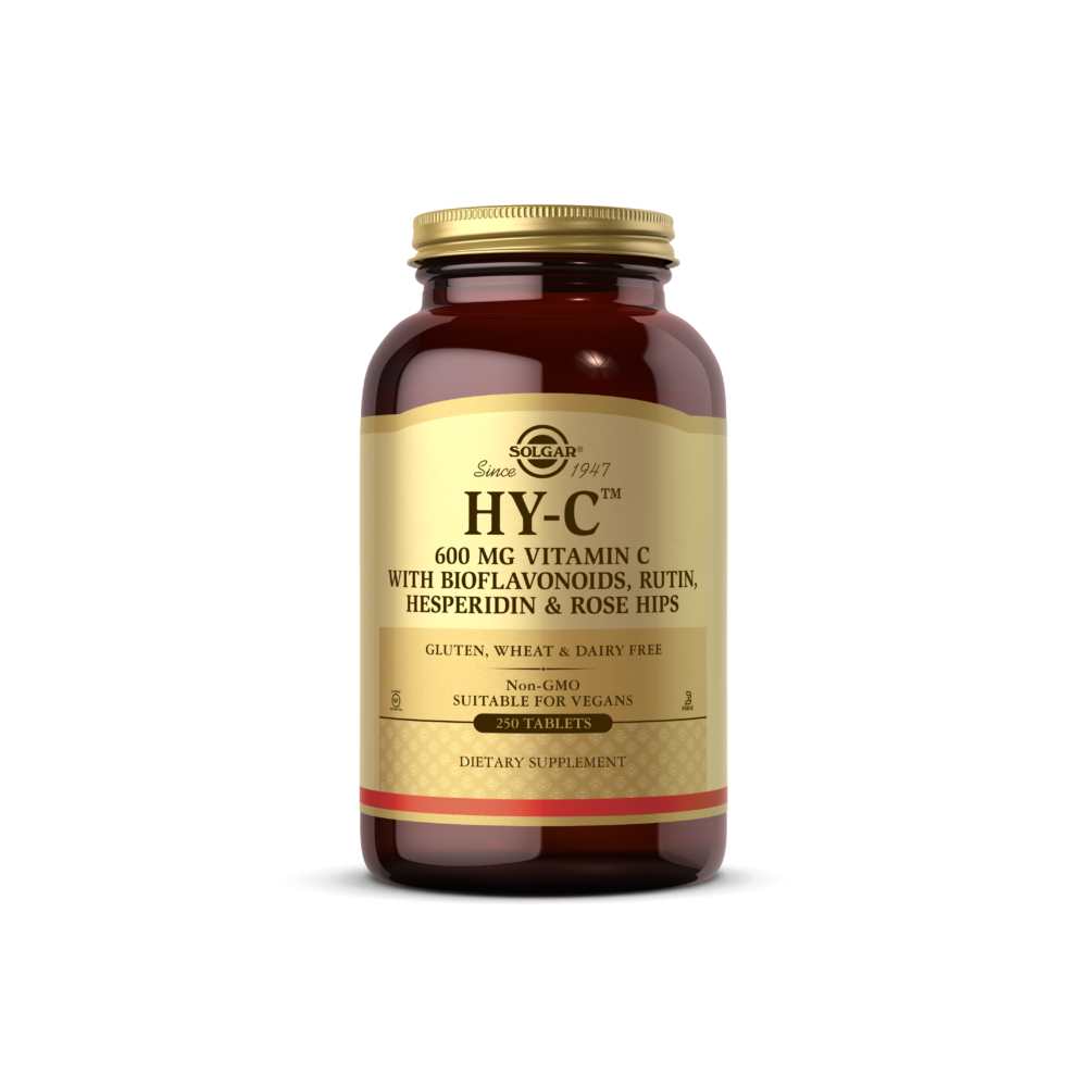 Solgar Hy-C™ 250 Tablets (600 Mg Vitamin C with 100 Mg Bioflavonoids)