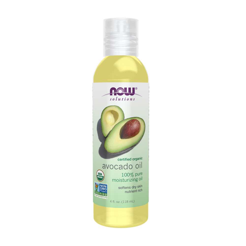 Now Foods Avocado Oil – 100% Pure &amp; Certified Organic – Deep Moisturizing Skin &amp; Hair Oil – 118 M L