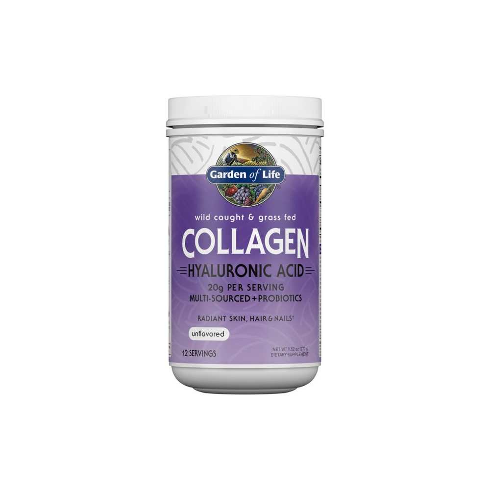 Garden of Life Wild Caught &amp; Grass Fed Collagen Hyaluronic Acid - 9.52 Oz Powder