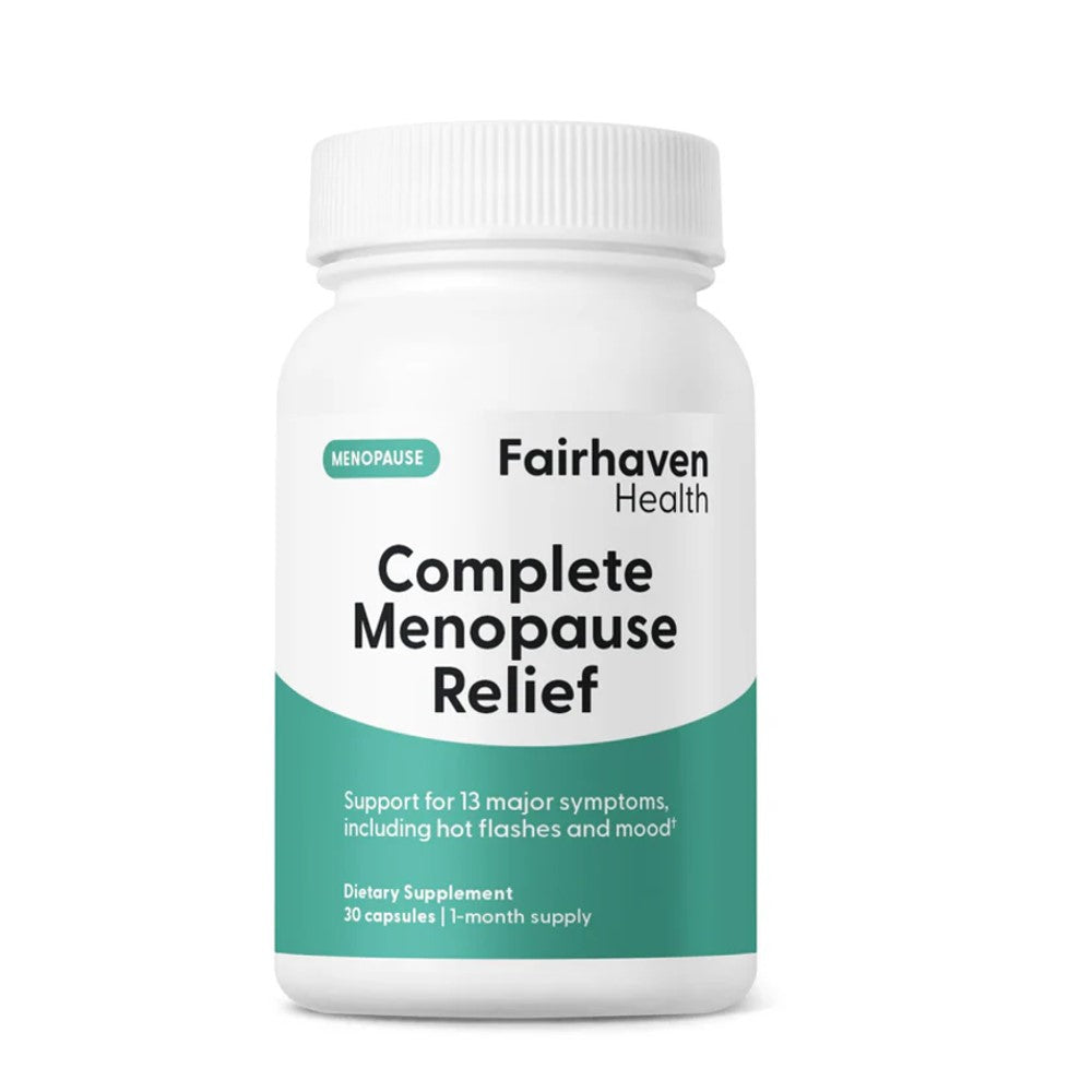 Fairhaven Health Complete Menopause Relief – Supports 13 Major Symptoms Including Hot Flashes &amp;amp; Mood Swings | 30 Capsules, 1-Month Supply