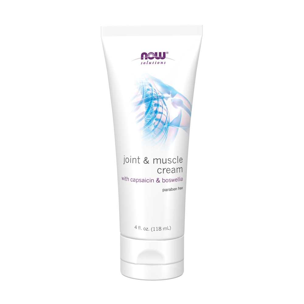 Now Foods Joint &amp; Muscle Cream – with Capsaicin &amp; Boswellia – Paraben-Free Topical Relief – 4 Fl. Oz. (118 M L)