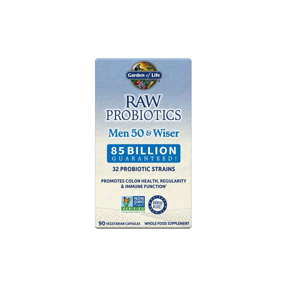 Garden of Life Raw Probiotics Men Cooler 50 &amp; Wiser 90 Capsules