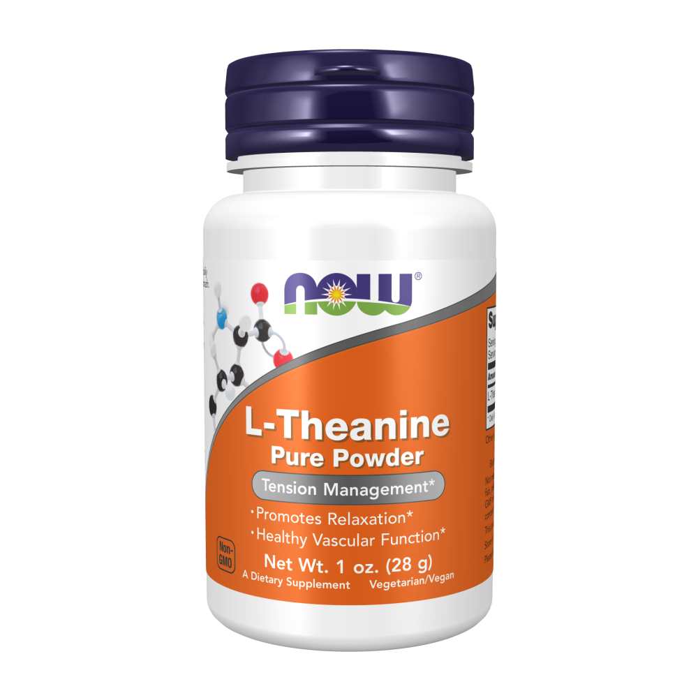 Now Foods L-Theanine Pure Powder – 1 Oz (28g) – Stress &amp; Relaxation Support