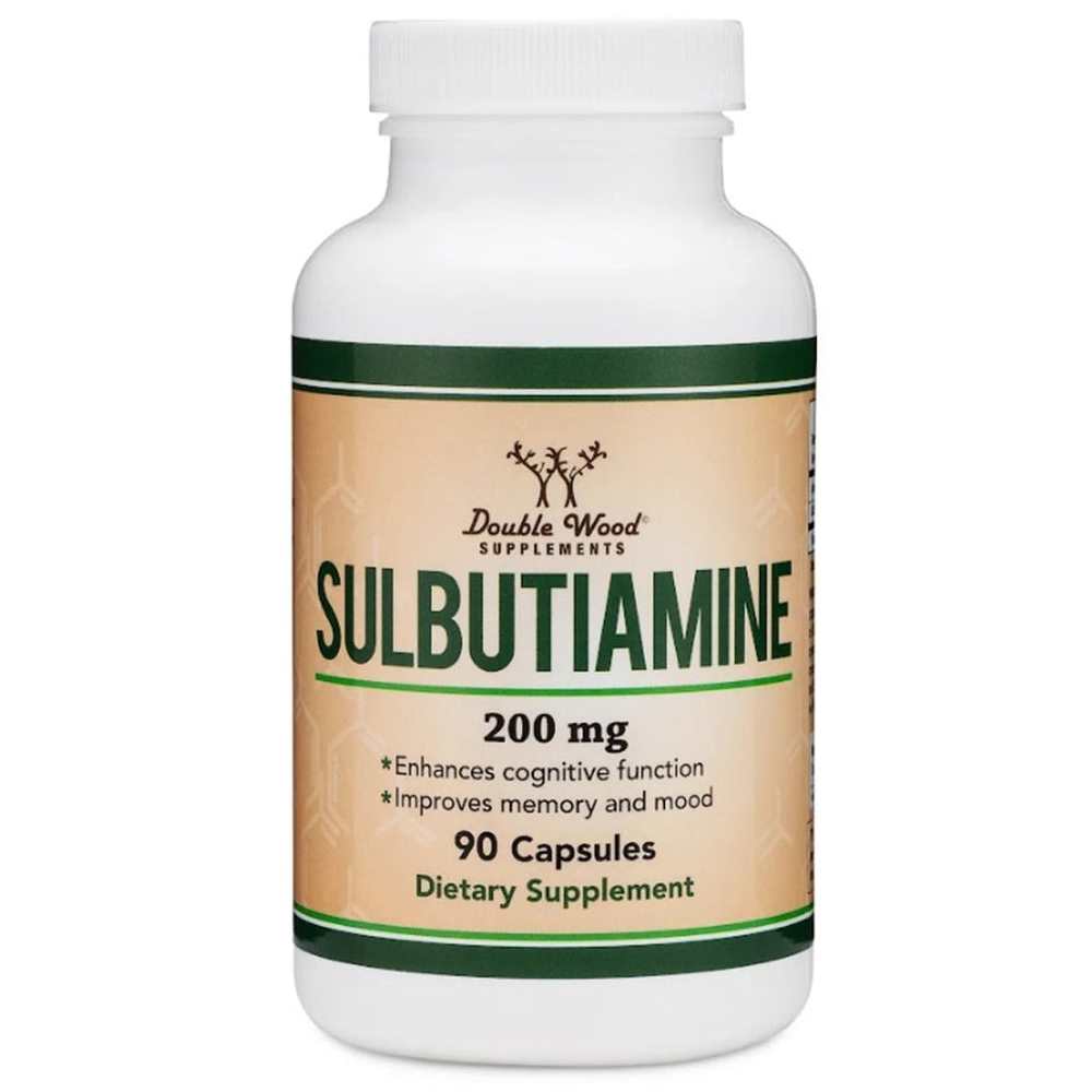 Double Wood Sulbutiamine – 200mg Cognitive &amp; Memory Support (90 Capsules)