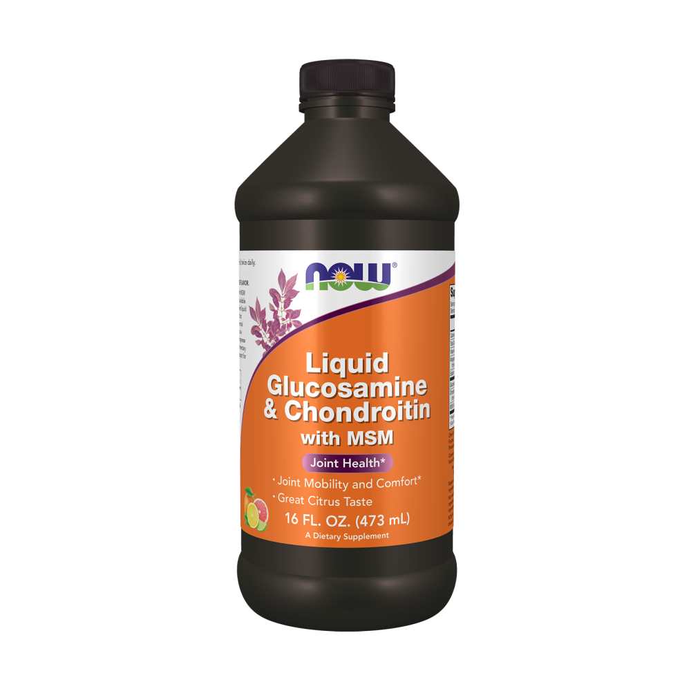 Now Foods Liquid Glucosamine &amp; Chondroitin with Msm – Joint Health – 16 Fl Oz