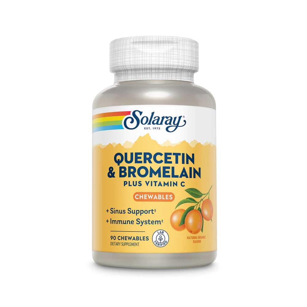 Solaray Qbc Plex Quercetin &amp; Bromelain 90 Chewables