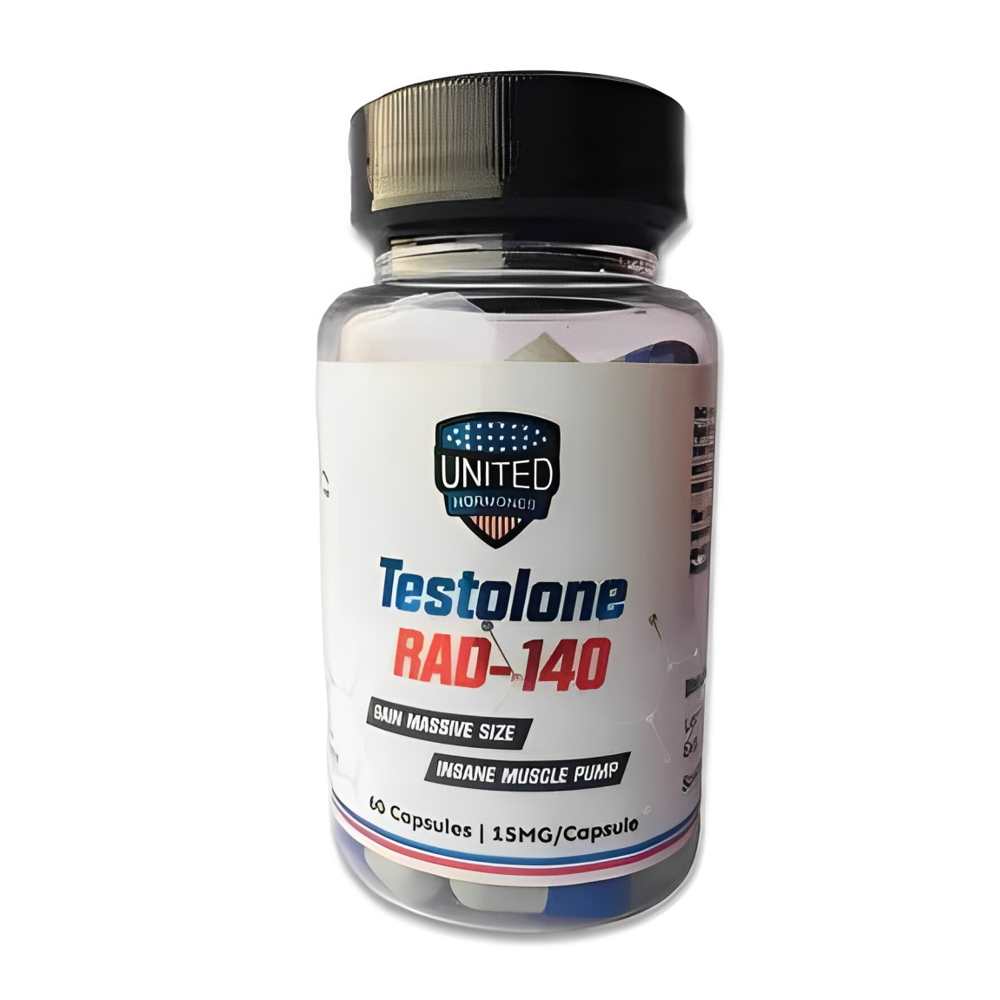 United Hormones Rad-140 Testolone – Massive Size &amp; Insane Muscle Pump – 60 Capsules