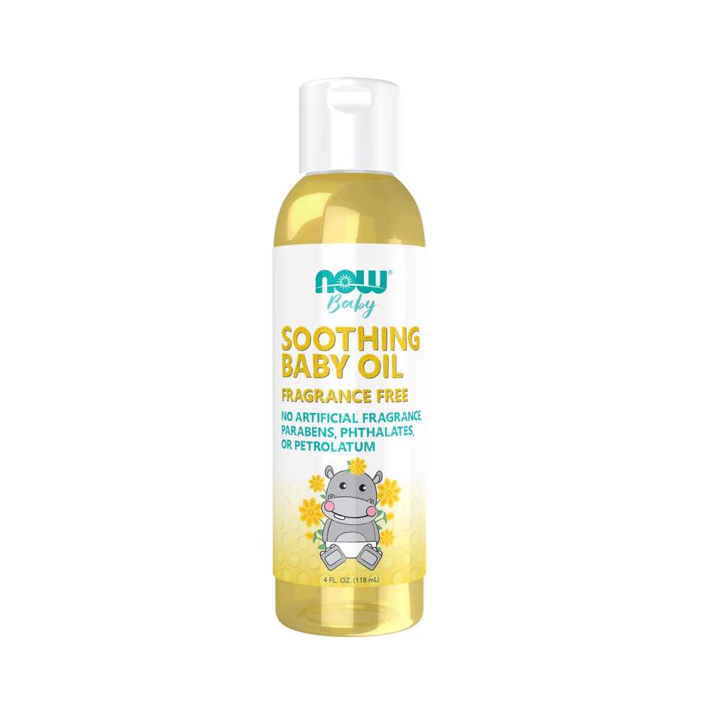 Now Foods Soothing Baby Oil – Fragrance-Free, Paraben &amp; Phthalate-Free Formula – 118 M L