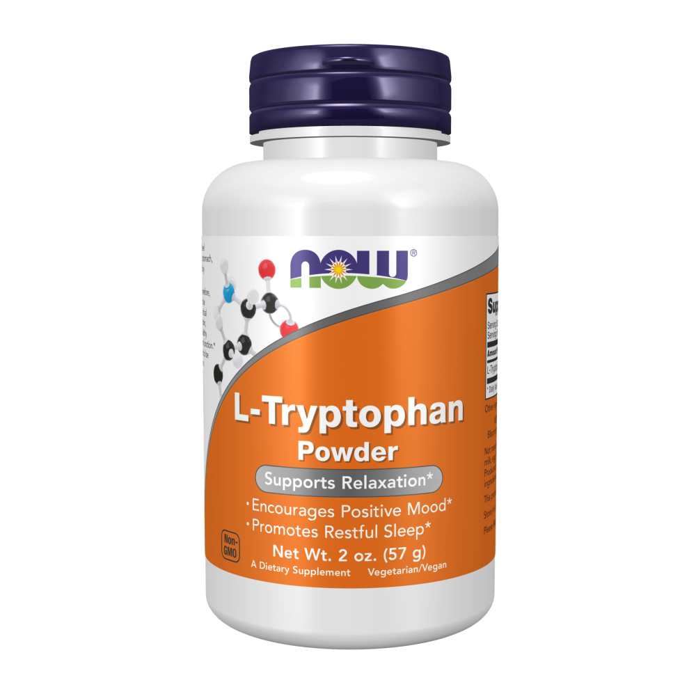 Now Foods L-Tryptophan Powder – 57g – Relaxation, Mood &amp; Sleep Support