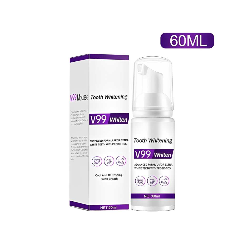 Tooth Whitening V99 Advanced Formula with Probiotics – Extra White Teeth &amp; Fresh Breath (60ml)