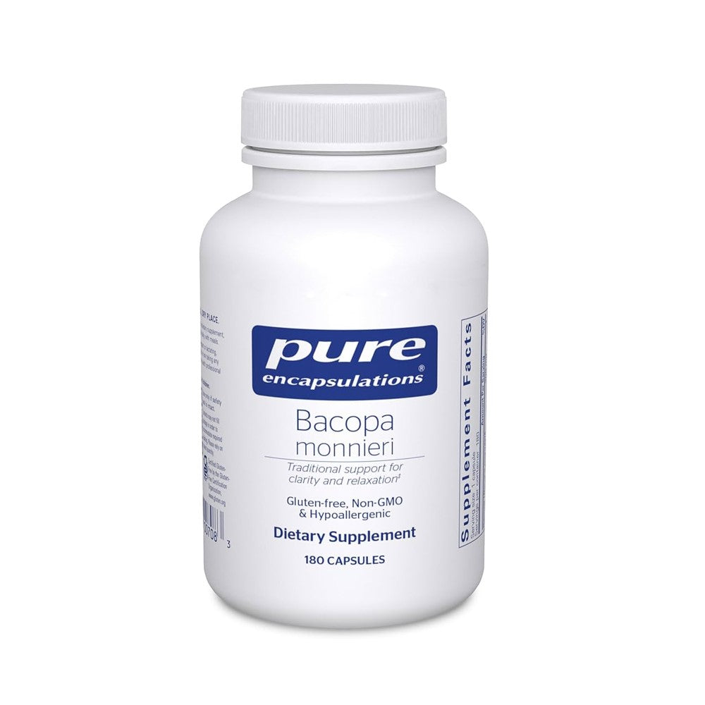 Pure Encapsulations Bacopa Monnieri – Memory, Clarity &amp; Stress Support | 180 Capsules