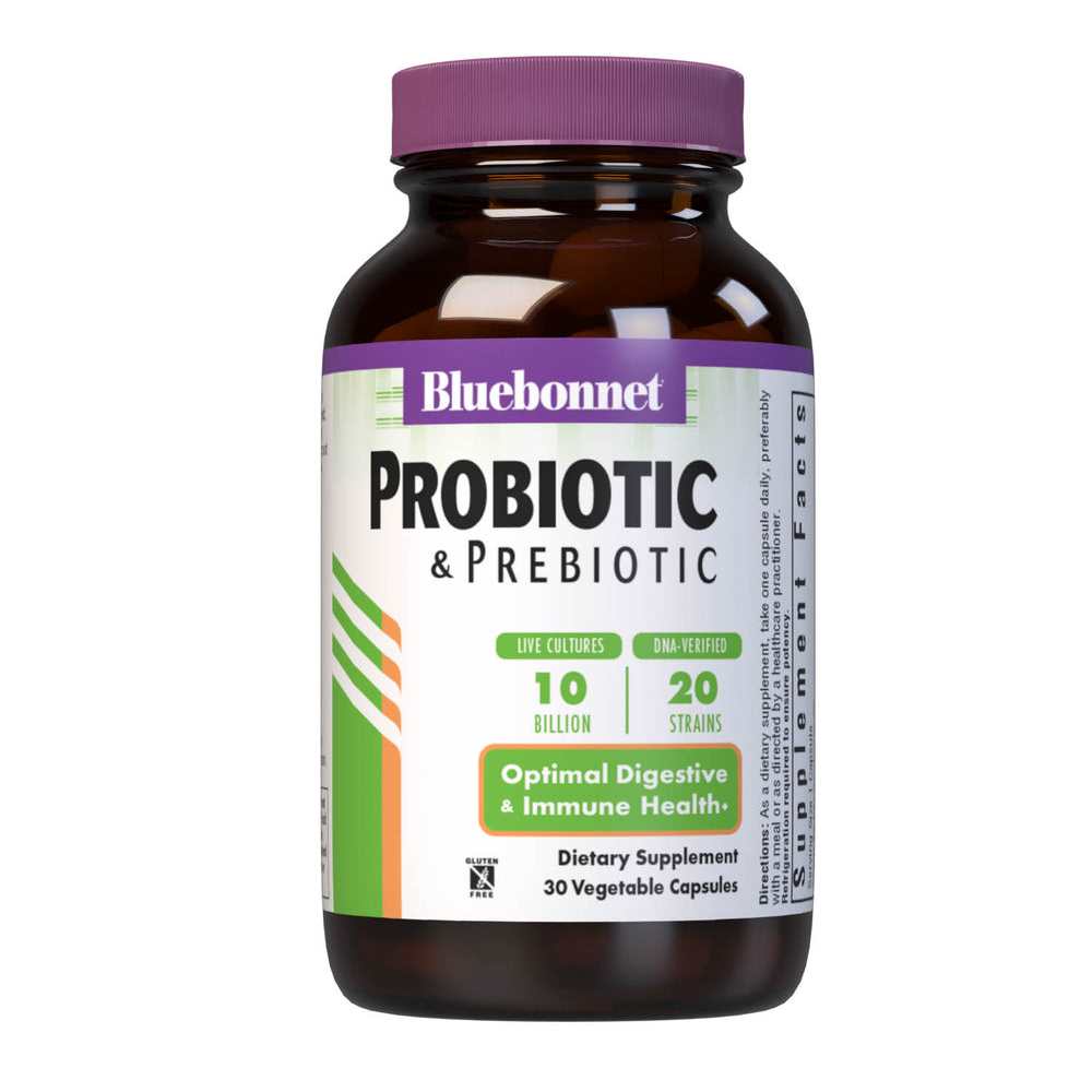 Bluebonnet Nutrition Probiotic &amp; Prebiotic 10 Billion 30 Caps