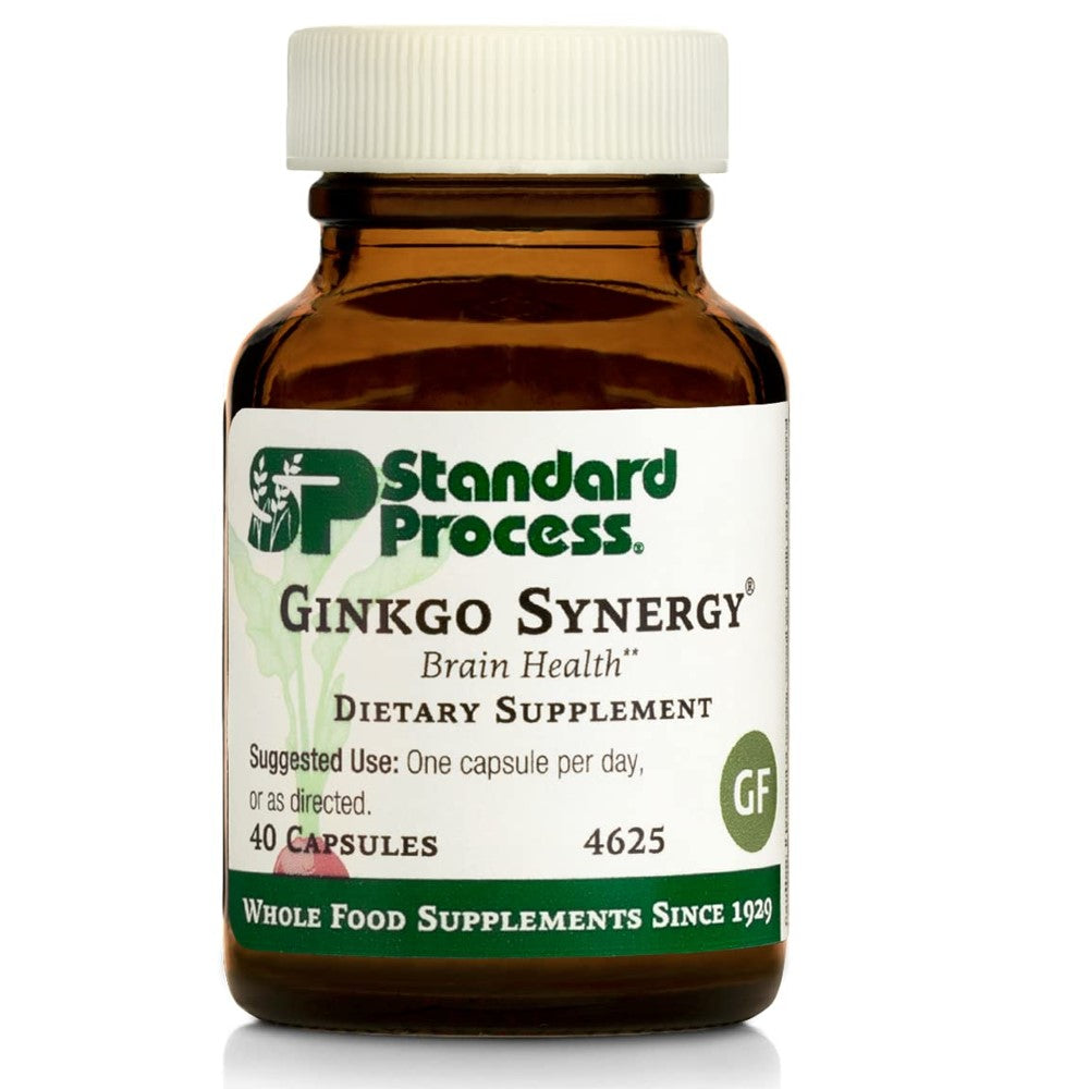 Standard Process Ginkgo Synergy – Brain Health &amp; Cognitive Support | 40 Capsules