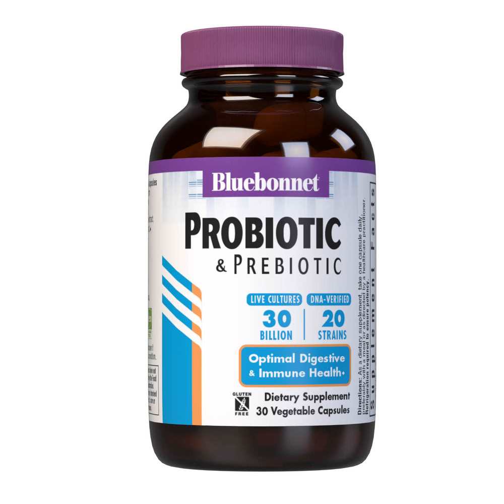 Bluebonnet Nutrition Probiotic &amp; Prebiotic 30 Billion 30 Caps