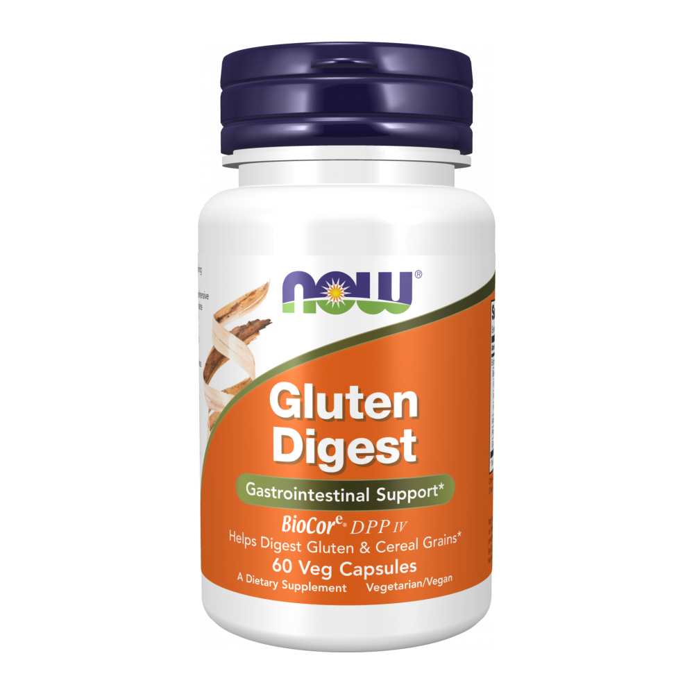Now Foods Gluten Digest – Supports Gluten &amp; Cereal Grain Breakdown – 60 Vegetarian Capsules