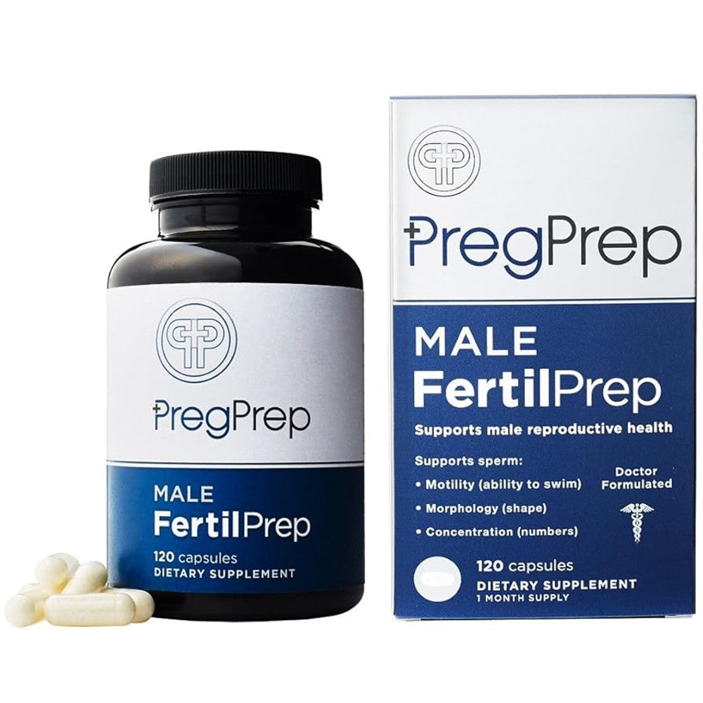 PregPrep Male FertilPrep — Sperm Health, Motility, Morphology &amp; Concentration (120 Capsules)