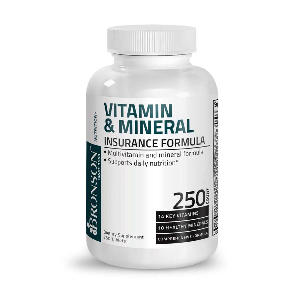 Bronson Vitamins Vitamin &amp; Mineral Insurance Formula - 250 Tablets